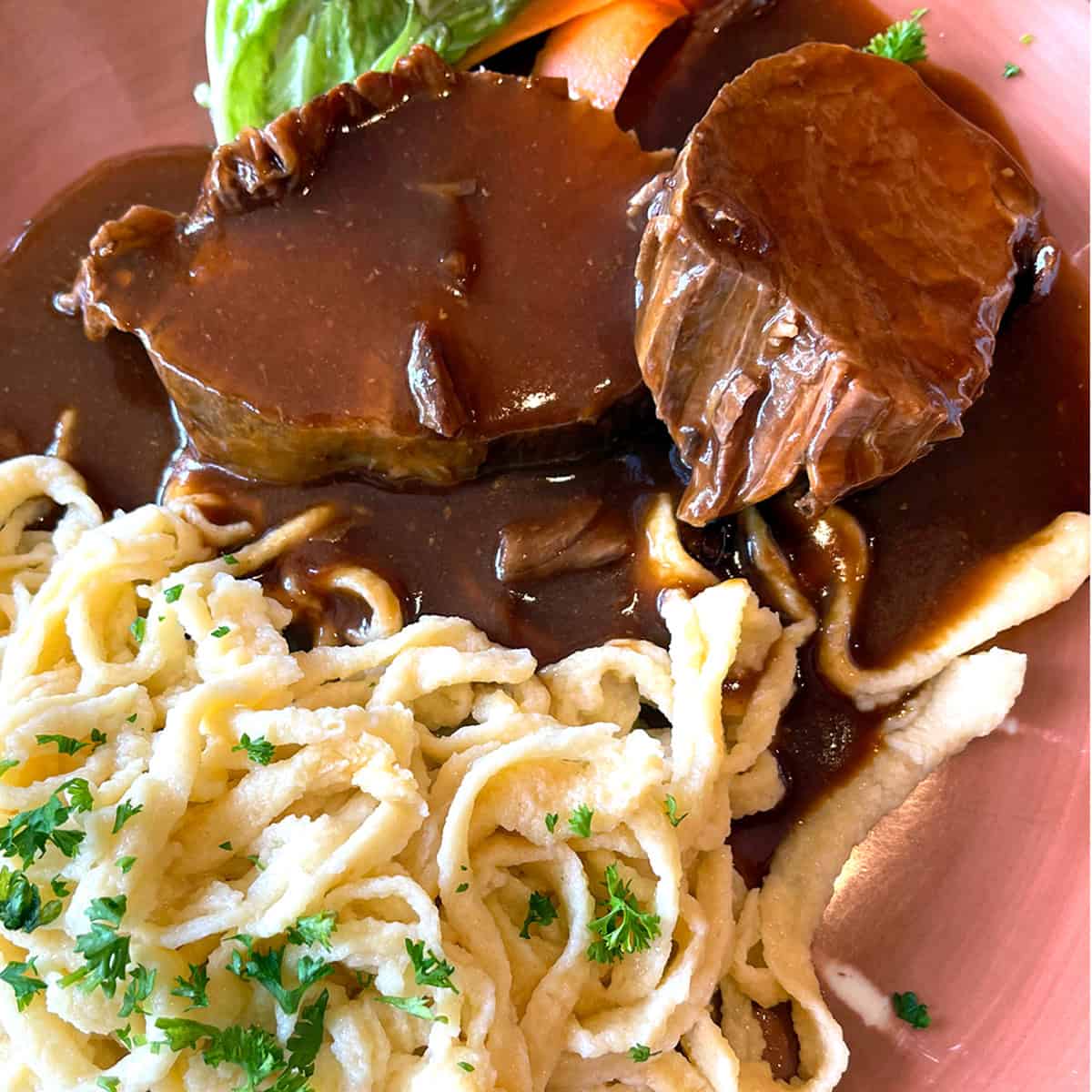 Sauerbraten with Gingersnap Gravy